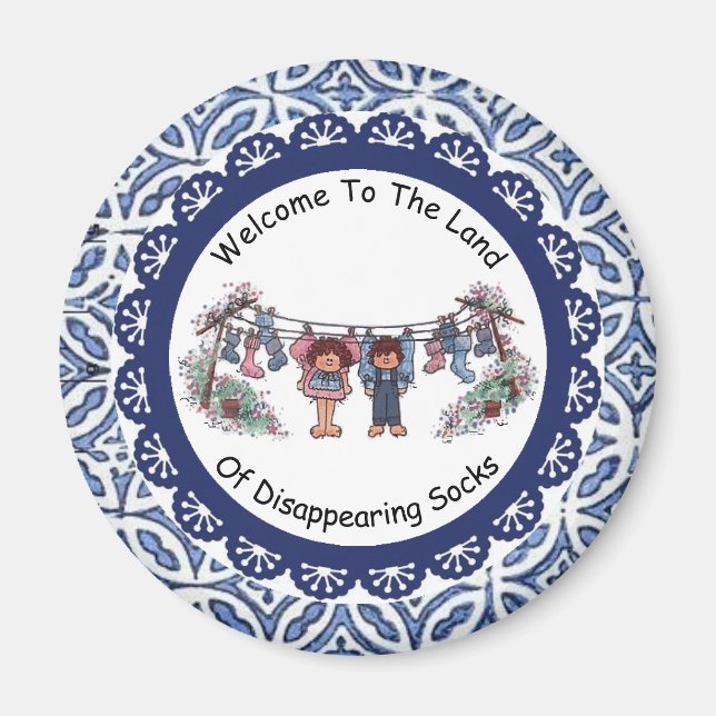 Välkomna till mark där magnet med socklar försvinn (Framsidan)