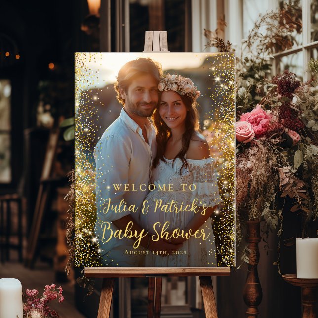 Välkomna till modern babydusch poster (Skapare uppladdad)