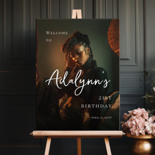 Välkomna till modernt foto poster