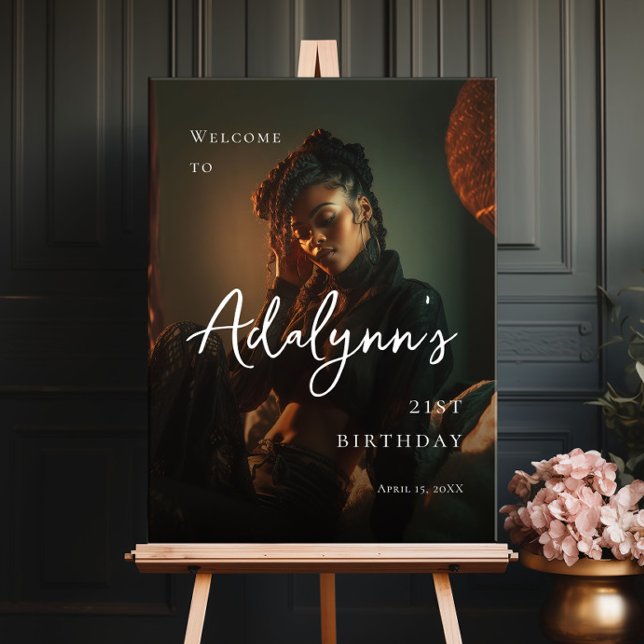 Välkomna till modernt foto poster (Skapare uppladdad)