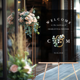 Välkomna till Monogram Eucalyptus greenery guld br