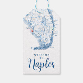 Välkomna till Neapel Florida WedbröllopFavor Presentetikett