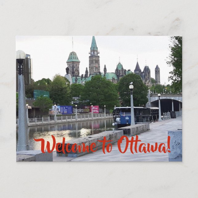 VÄLKOMNA TILL OTTAWA vykortet Vykort (Framsida)
