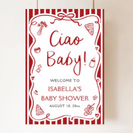 Välkomna till Red Rand Italiana Ciao Baby Baby Sho Poster