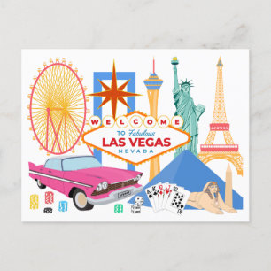 Välkomna till reseturism i Las Vegas Vykort