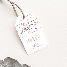 Välkomna till Romantic Ro Guld Calligraphy Bröllop Presentetikett