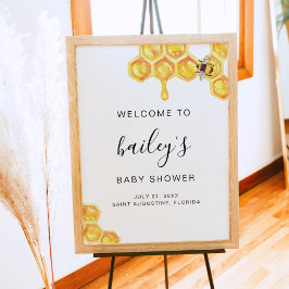 Välkomna till ROMY Baby Humla Baby Shower Poster