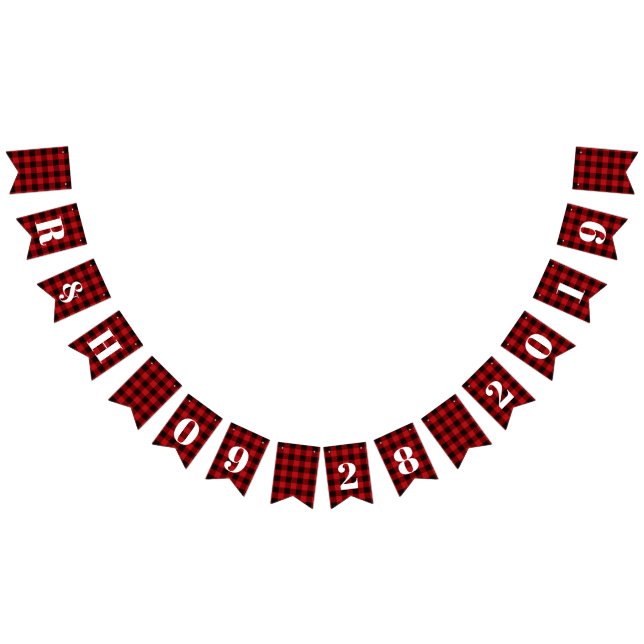 Välkomna till rött buffelplatta, rustiga vinterbrö vimplar (Alla)