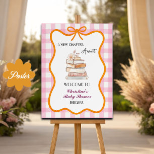 Välkomna till Storybook 'A New Chapter' Baby Showe Poster