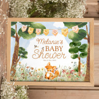 Välkomna till Storybook Woodland Fox Baby Shower