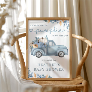 Välkomna till Sweet Little Pumpkin Autumn Shower Poster