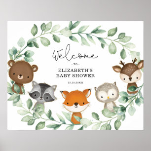 Välkomna till Sweet Woodland Forest Greenery Wande Poster
