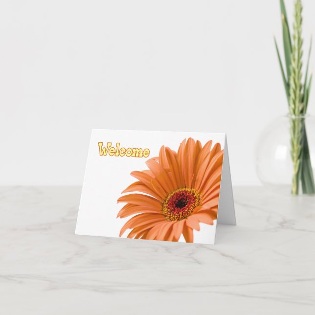 Välkomna till teamkortet för orangens blommande me kort (Framsida)