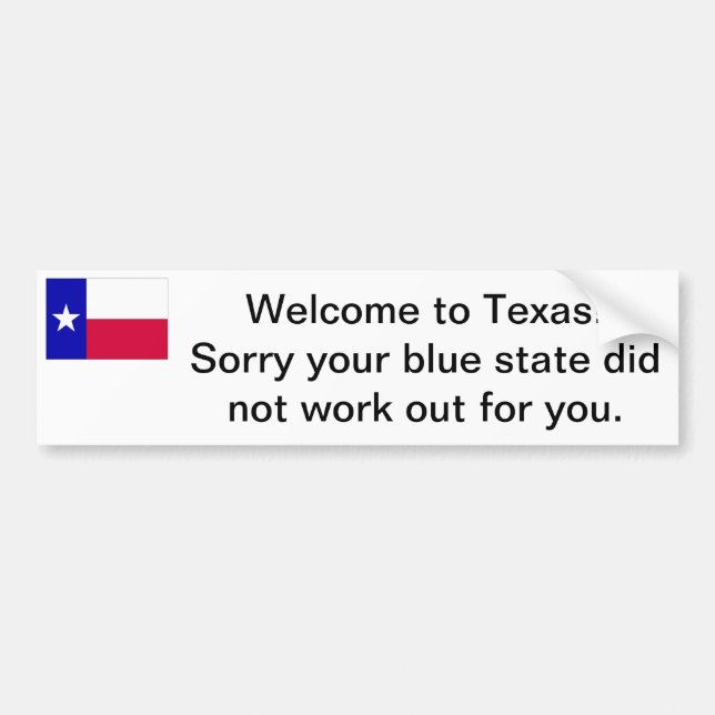 Välkomna till Texas bildekalet Bildekal (Framsidan)