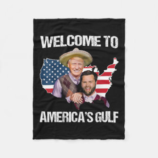 Välkomna till USA:s Bukt Trump Vance Brothe Fleecefilt
