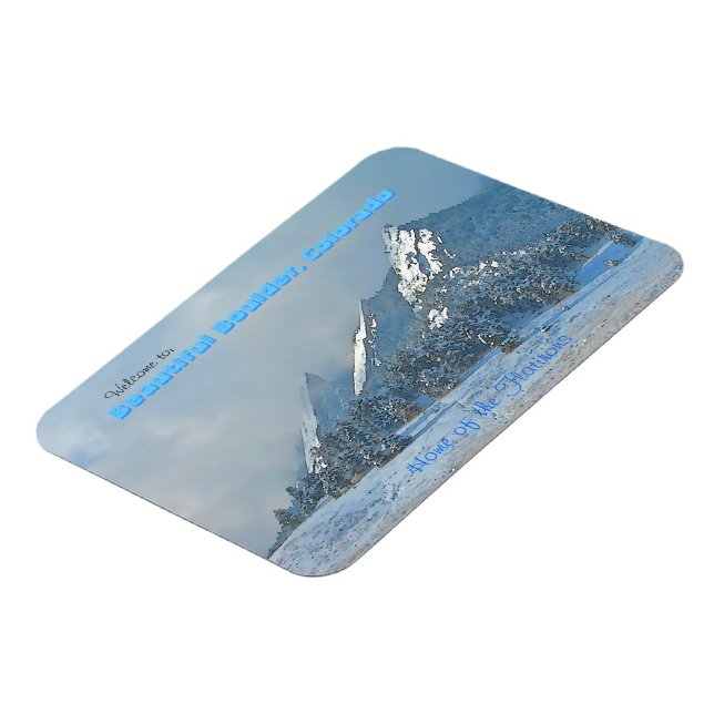 Välkomna till vackra Boulder, Colorado Magnet (Vänstra Sidan)