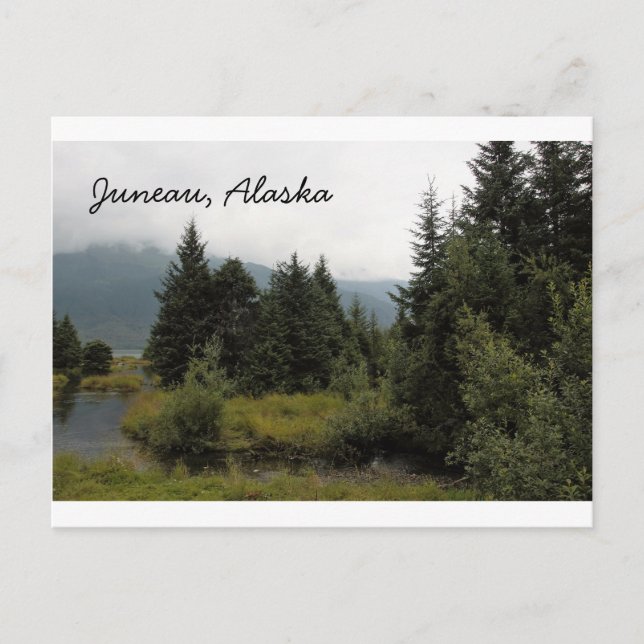 Välkomna till vackra Juneau, Alaska Vykort (Framsida)