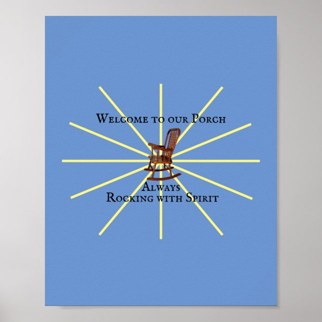 Välkomna till vår fläck som alltid rotar med andan poster (Framsidan)