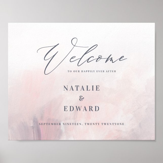 Välkomna till vår lyckliga dag efter poster (Framsidan)