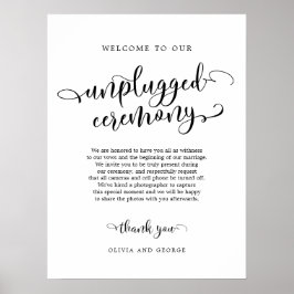 Välkomna till vår opluggade ceremonin poster