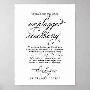 Välkomna till vår opluggade ceremonin poster