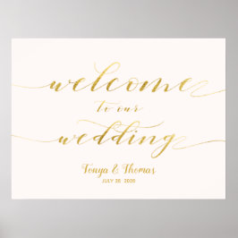 Välkomna till vårt calligraftecken för bytet mot G Poster