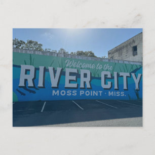 Välkomna till vykortet "River City" Helg Vykort