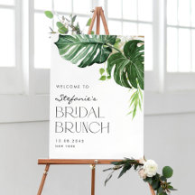 Välkomna till Watercolor Monstera Tropical Möhippa