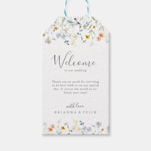 Välkomna till Wild Multicolor Floral Wedding Presentetikett