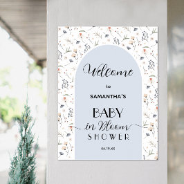 Välkomna till WildblommBoy Baby Shower Poster