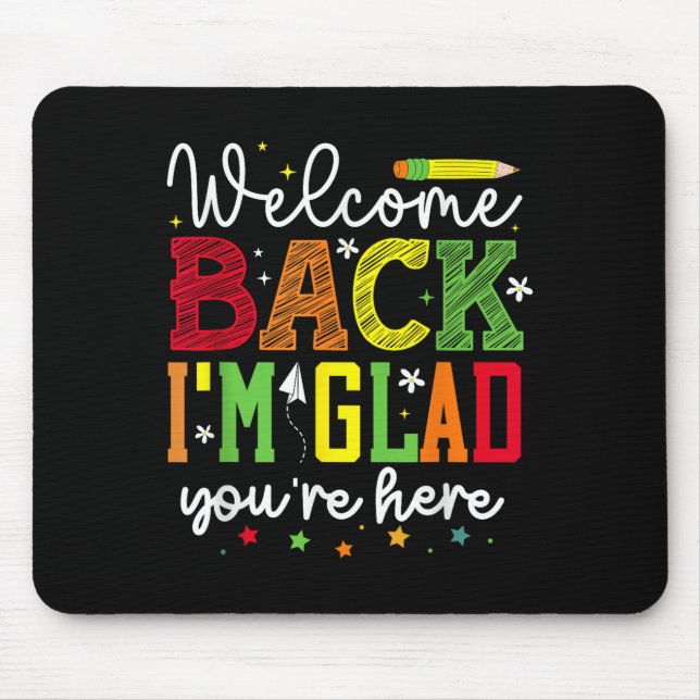 Välkomna tillbaka Im Glad You here _ School Graphi Musmatta (Framsidan)