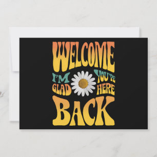 Välkomna tillbaka jag är glad att du är här lärare inbjudningar
