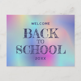 välkomna tillbaka vykort