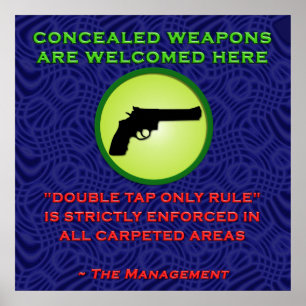 Välkomna vapen välkomnas poster