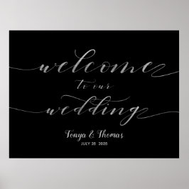 Välkomna vårt Calligraphy-tecken för byteskalligra Poster