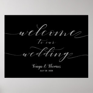 Välkomna vårt Calligraphy-tecken för byteskalligra Poster