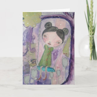 Välkomnande för hälsningkort alla dina tankar kort