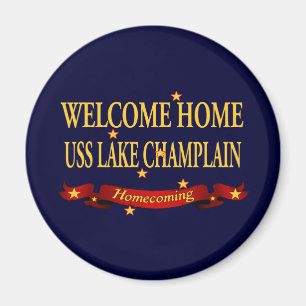 Välkomnande hem- sjö Champlain Magnet