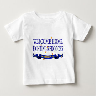 Välkomnande hem- slåss Redcocks Tee Shirt