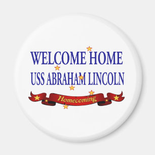 Välkomnande hem- USS Abraham Lincoln Magnet