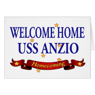 Välkomnande hem- USS Anzio Hälsningskort