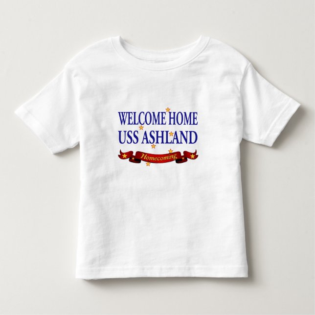 Välkomnande hem- USS Ashland T-shirt (Framsida)