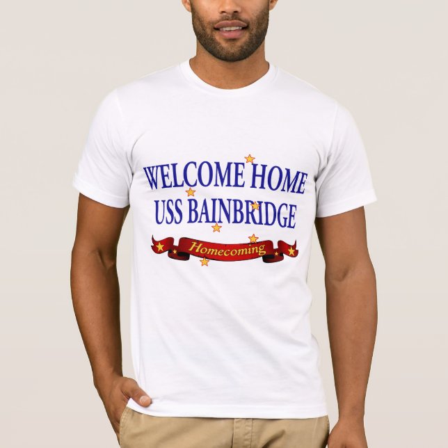 Välkomnande hem- USS Bainbridge Tröja (Framsida)