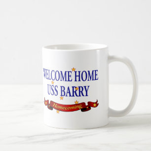 Välkomnande hem- USS Barry Kaffemugg
