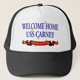 Välkomnande hem- USS Carney Truckerkeps