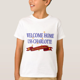Välkomnande hem- USS Charlotte T-shirt