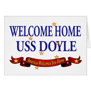 Välkomnande hem- USS Doyle Hälsningskort