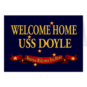 Välkomnande hem- USS Doyle Hälsningskort