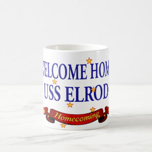 Välkomnande hem- USS Elrod Kaffemugg