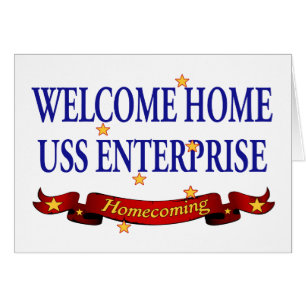 Välkomnande hem- USS Enterprise Hälsningskort